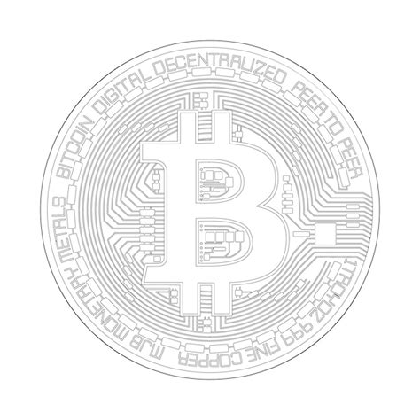 Premium Vector | Bitcoin white design