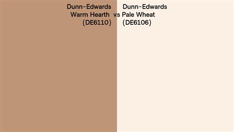 Dunn Edwards Warm Hearth Vs Pale Wheat Side By Side Comparison