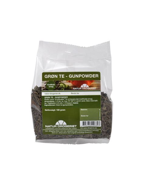 Grøn te Gunpowder 100 g Natur Drogeriet fra NaturPoteket dk