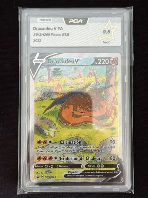 CARTE POKEMON DRACAUFEU V Swsh260 Promo Epée Bouclier FR PCA 9 5 EUR