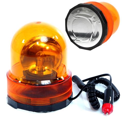 LAMPA OBROTOWA OSTRZEGAWCZA KOGUT 24V NA MAGNES URZ0071 za 27 99 zł z