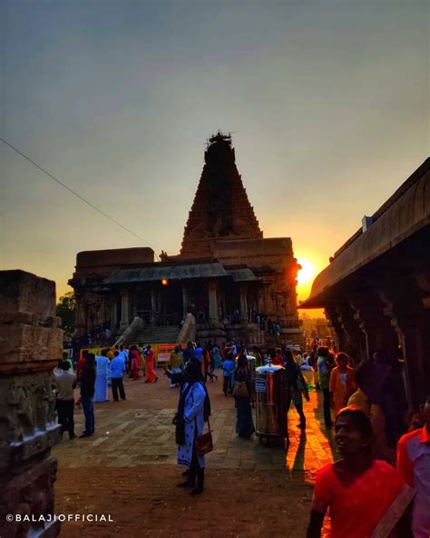 Incredible Sunset scenes 🌞 @ (Thanjai Periya Kovil) Sunset at ...