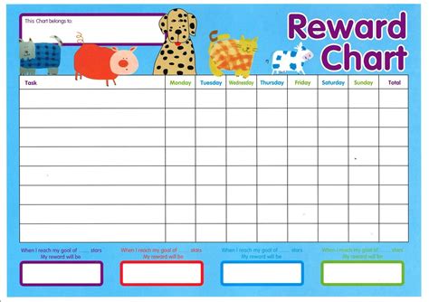 Printable Reward Charts for Kids | Reward chart template, Free ...