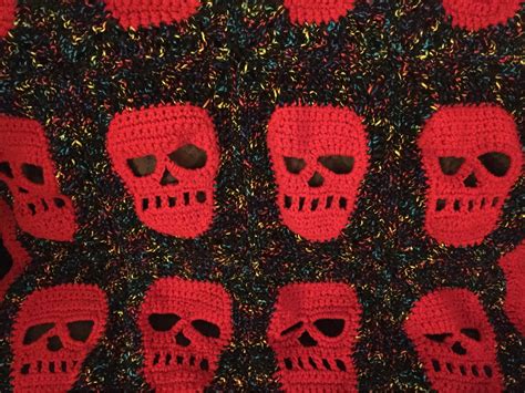 Crocheted Skeleton Blanket - Etsy