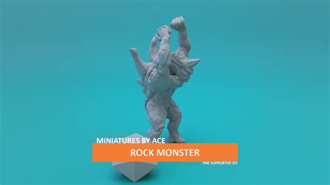 Stl File Rock Monster 🪨 ・model To Download And 3d Print・cults