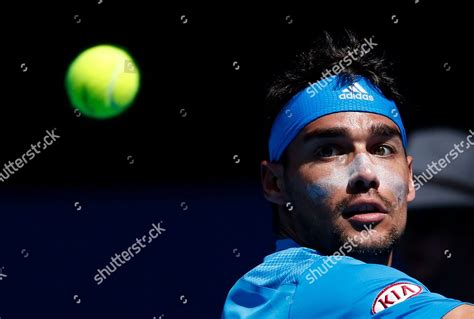 Fabio Fognini Italy Makes Backhand Return Editorial Stock Photo Stock