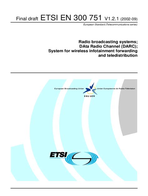 Fillable Online Fillable Online Etsi EN 300 751 V1 2 1 Radio