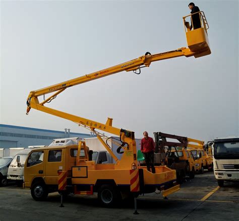 Dongfeng RHD LHD 14 Meter High Altitude Operating Vehicle Double Cab