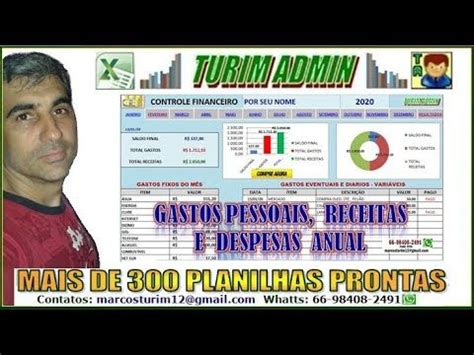 Planilhas Prontas Para Empresas Turim Admin E Mensagens Planilha De