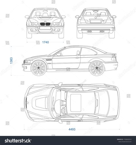 Coupe Sport Car Vector Template Sport Stock Vector (Royalty Free ...