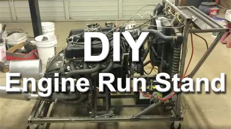 Diy Homemade Engine Run Stand And 351w Youtube