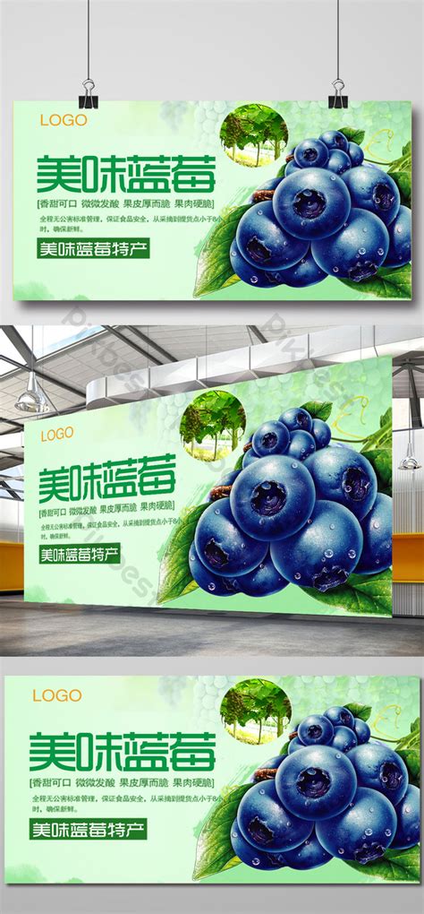 Delicious Blueberry Poster Psd Free Download Pikbest