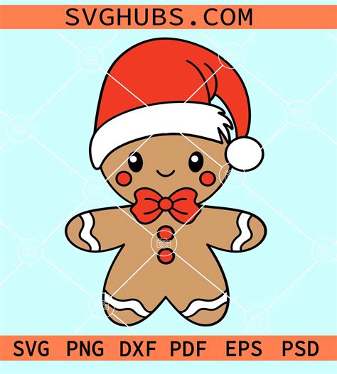 Cute Cartoon Gingerbread Man