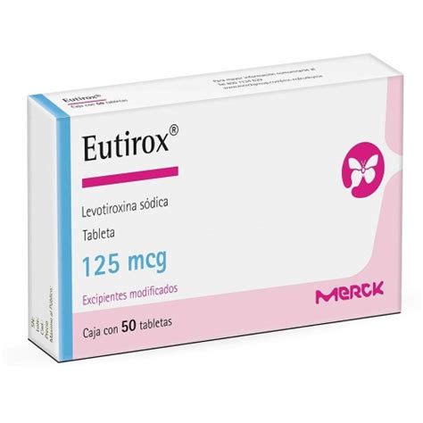 Eutirox Levotiroxina 125 Mcg 30 Tabletas Bodega Aurrera Despensa A Tu