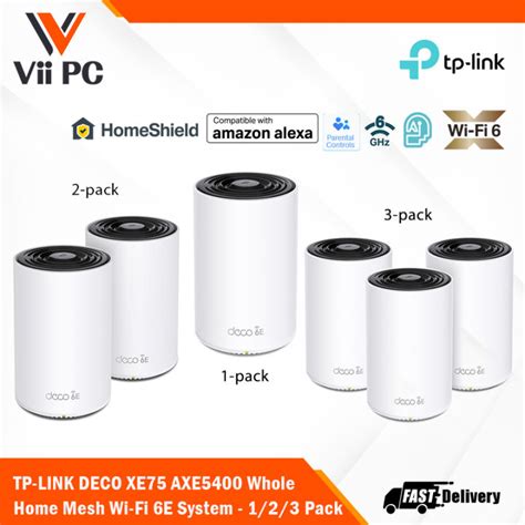 Tp Link Deco Xe Axe Tri Band Mesh Wi Fi E System Pack