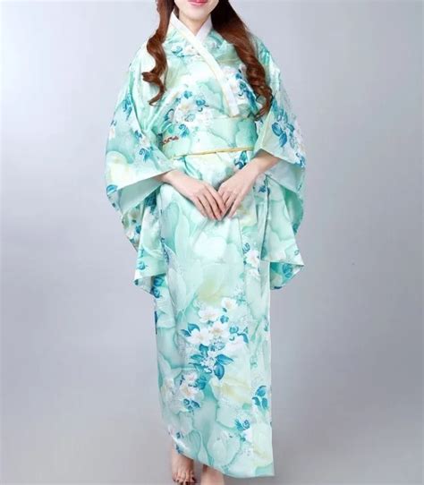 Buy Light Blue Hot Sale Traditional Japanese Womens