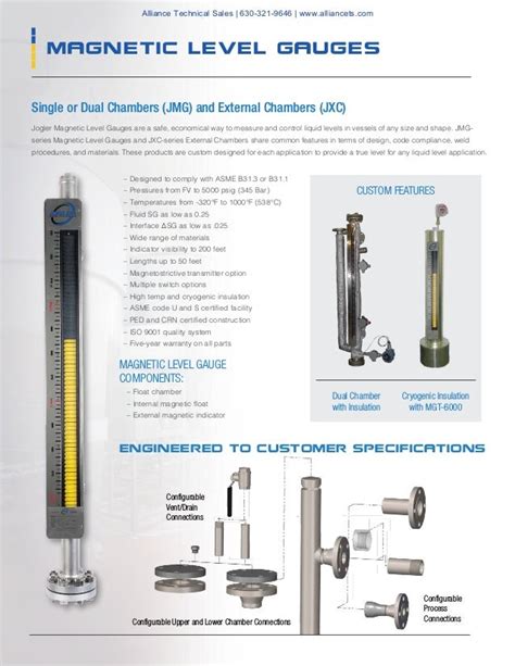 Jogler Magnetic Level Gauge Magnetostrictive Level Transmitter And