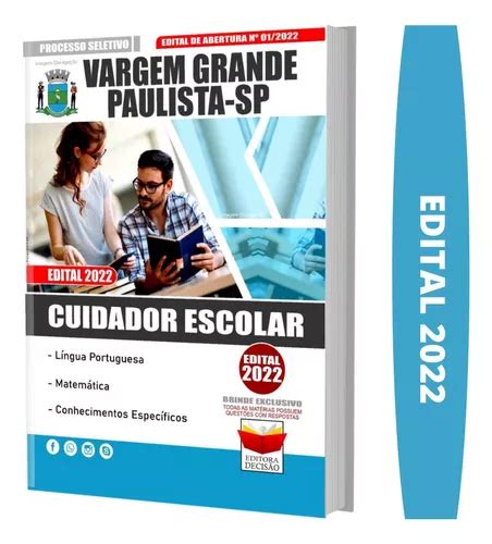 Apostila Vargem Grande Paulista Sp 2022 Cuidador De Escola MercadoLivre