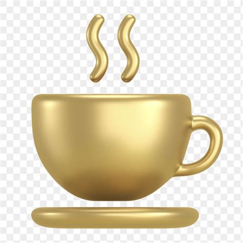 Gold Coffee Cup Coffee Cups Photo Elements Png Icons Gold Logo