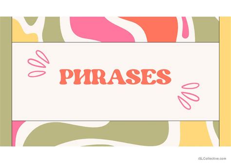 Presentation On Phrases Grammar The English Esl Powerpoints