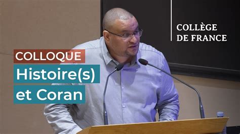 Histoire S Et Coran Fran Ois D Roche Youtube