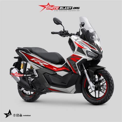 Modifikasi Striping Honda Adv 160 Kill Monger Motoblast