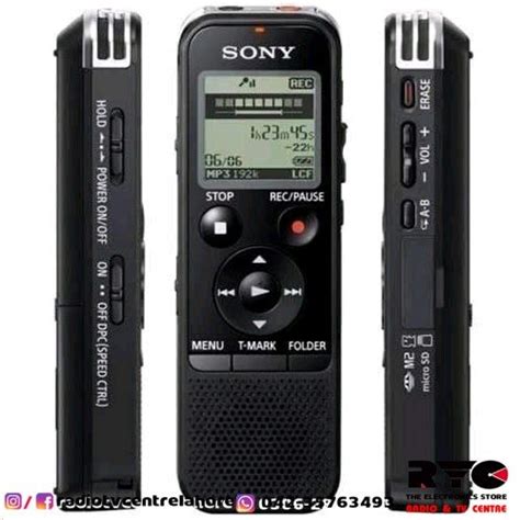 Icd Px Sony Stereo Digital Voice Recorder With Built In Usb Radio