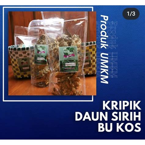 Jual Keripik Daun Sirih Ibu Kos Rasa Original Indonesia Shopee Indonesia