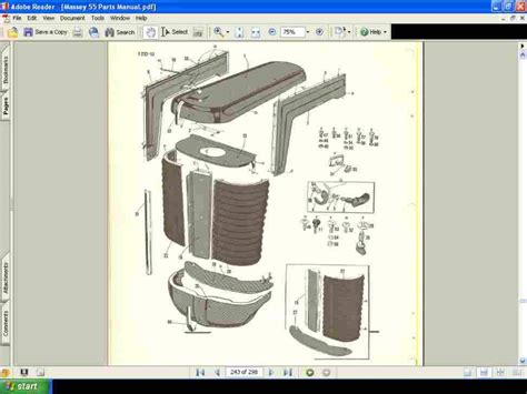 MASSEY FERGUSON MF50 Tractor Parts Manual for MF 50 Service Repair ...