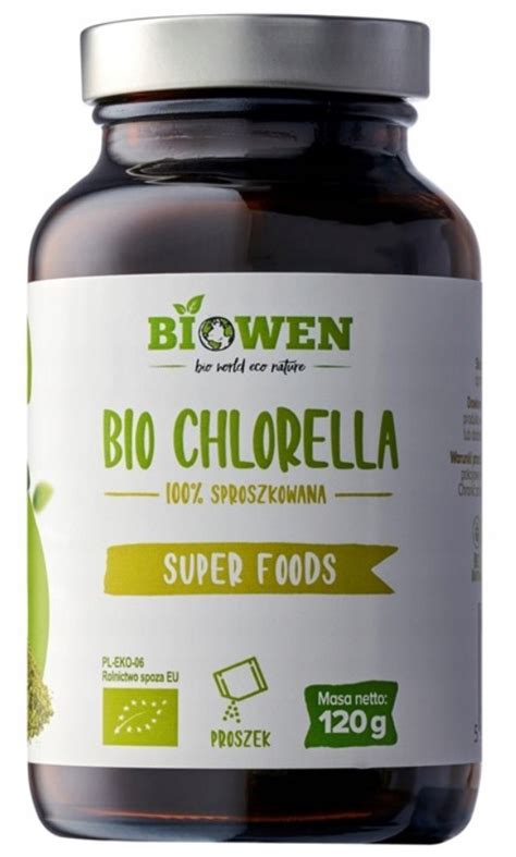 Bio Chlorella G Biowen Oczyszczanie Organizmu Algi Prowitamina A