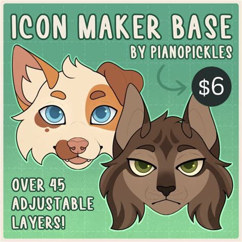 Icon Maker Base - feline/canine pack