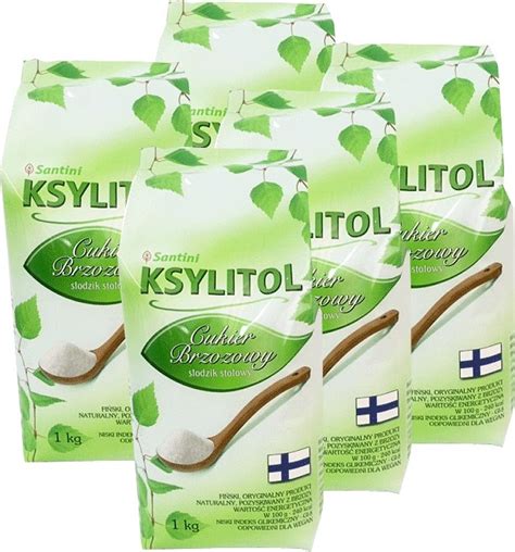 Ksylitol Cukier Brzozowy Pakiet 5x1kg Santini 9993052859 Allegro Pl