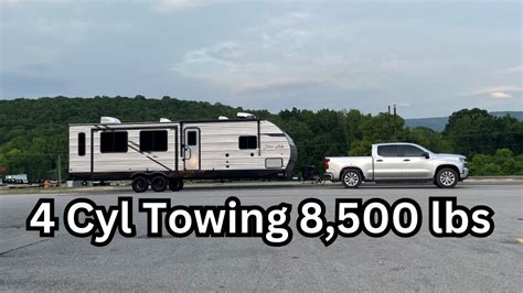 Fully Loaded 4 Cyl 27l Gm Turbomax Silverado Towing A Giant Camper Youtube