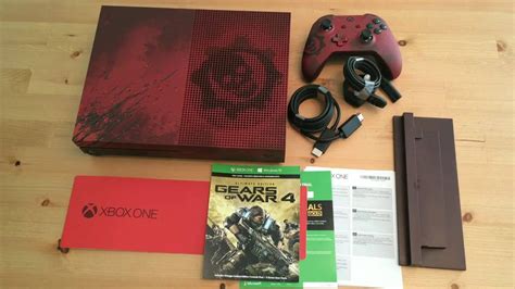 Gears Of War Xbox One S Tb Limited Edition Console Unboxing Hd