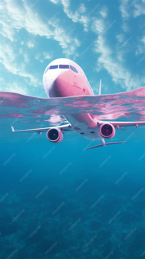 Premium Photo Close Up On A Plane Under Water Compassion Concept