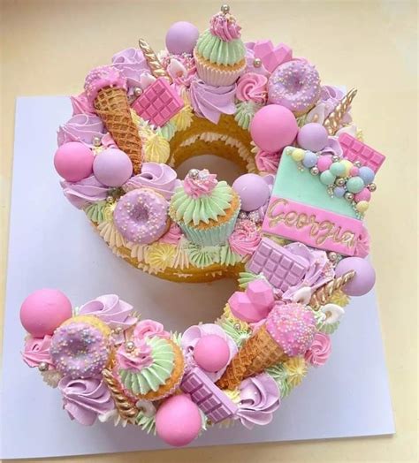 Pin By Debra On Cake Ideas 9th Birthday Cake Number Birthday Cakes