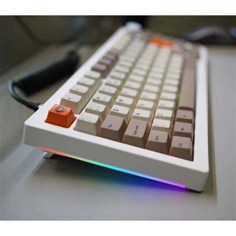 Teclado Gamer Mecânico Akko 5075S Steam Engine RGB ABNT2 White