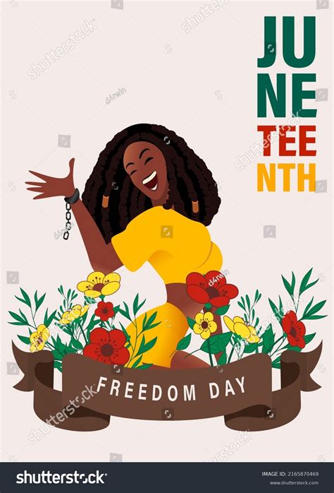 Juneteenth Freeish Since June 19 1865 Stock Vector Royalty Free