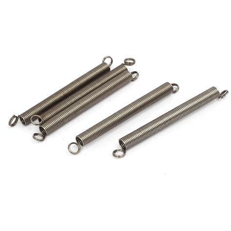 Uxcell 0 5mmx4mmx45mm 304 Stainless Steel Tension Springs Silver Tone