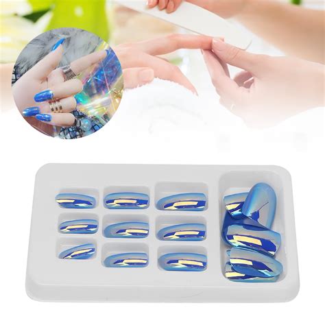 Yeahmol Fake Nail Artificial Fingernails Fake Nail 24pcs Press On