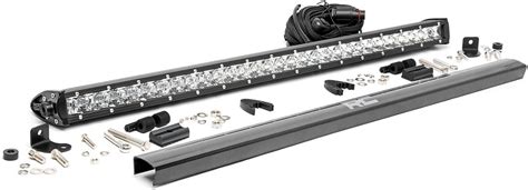 Rough Country 30 Chrome Series Straight Single Row Cree Led Light Bar 70730 Black