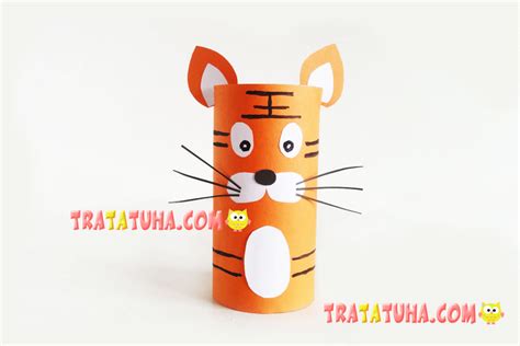 Toilet Paper Roll Tiger