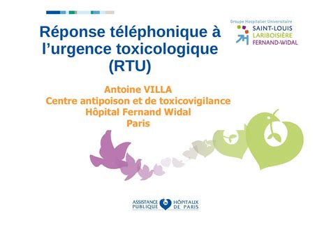 cours ifsi Réponse téléphonique à l urgence toxicologique Toxico et