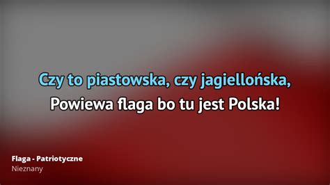 Nieznany Flaga Patriotyczne Tekst piosenki tłumaczenie tekstowo