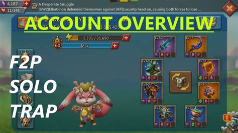 F2P SOLO TRAP FULL ACCOUNT OVERVIEW WHAT DO YOU NEED TO CAP SOLO HITS