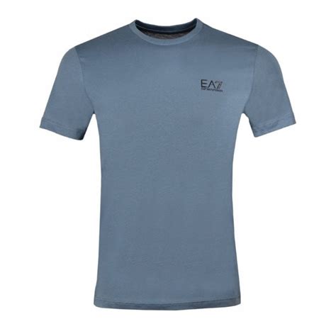 Emporio Armani Ea Cotton Basic China Blue T Shirt Clothing From N