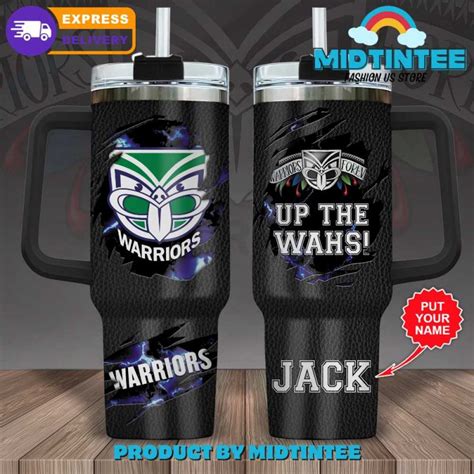 New Zealand Warriors Custom Name Stanley Tumbler Midtintee