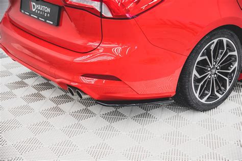 Rear Side Splitters For V 1 Ford Focus St Line Estate Mk4 Gloss Black Our Offer Ford Focus