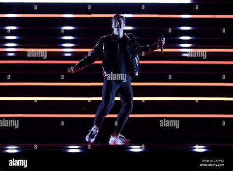 Singer Benjamin Ingrosso Of Sweden Performs During The 2018 Eurovision Song Contest Grand Final