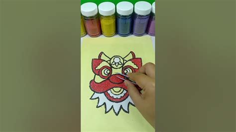 Coloring Barongsai New Year Chinese Sandpainting Youtube